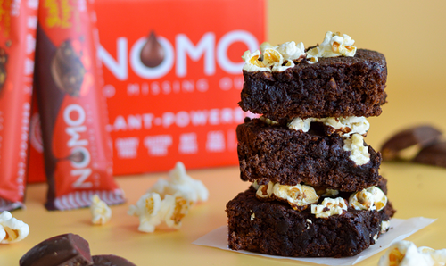 Salted Popcorn Brownies